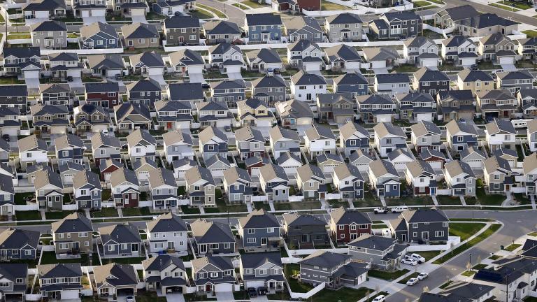 Rows of homes are shown in suburban Salt Lake City on April 13, 2019 (AP Photo / Rick Bowmer, File)