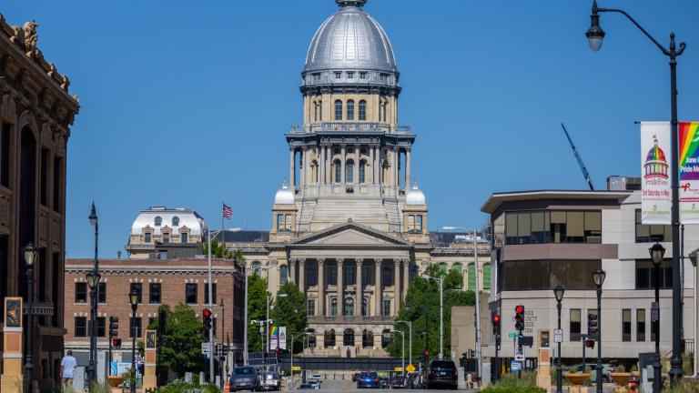 The Illinois State Capitol is pictured in Springfield. (Andrew Adams / Capitol News Illinois)