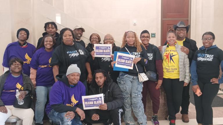 Advocates went to the Capitol on Oct. 28, 2025. (Courtesy of the Clean Slate Coalition Illinois)