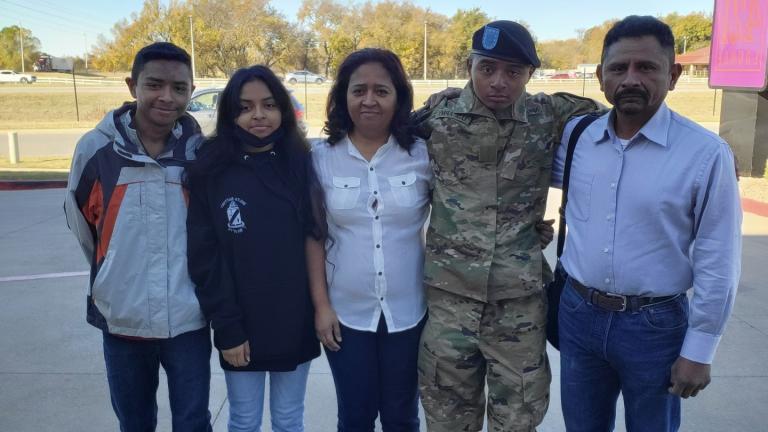 Juan Navarrete, right, is pictured with his family. (Submitted photo) 