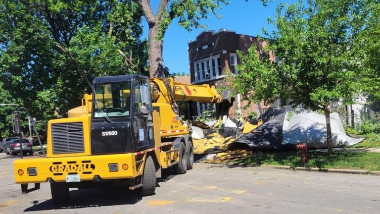 Storms damaged buildings on Chicago's Southwest Side as pictured on June 11, 2026. (Courtesy of Ald. Silvana Tabares)