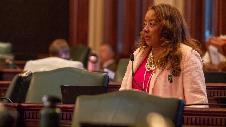 State Rep. Kimberly Du Buclet is the lead sponsor of the Rev. Jesse Jackson Sr. Young Voter Empowerment Act requiring high schools to offer voter registration. (Jerry Nowicki / Capitol News Illinois)
