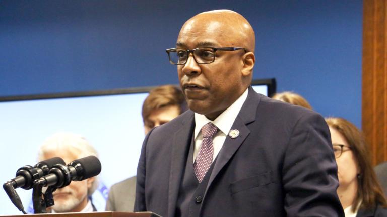 Illinois Attorney General Kwame Raoul speaks during a Jan. 20, 2026, news conference. (Maggie Dougherty / Capitol News Illinois)