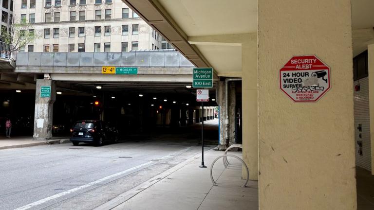 Chicago police have access to a network of roughly 30,000 public and private surveillance cameras across the city, making it one of the most “extensive and integrated” systems in the country, according to the ACLU of Illinois. (Naomi Taxay / Medill Illinois News Bureau)