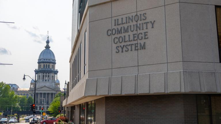 The Illinois Community College Board offices sit blocks away from the state Capitol. (Andrew Adams / Capitol News Illinois)