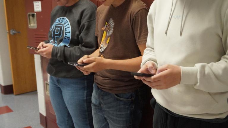 Most public school students in Illinois will no longer be allowed to use their cell phones in school next year under legislation that Gov. JB Pritzker says he intends to sign. (Peter Hancock / Capitol News Illinois)