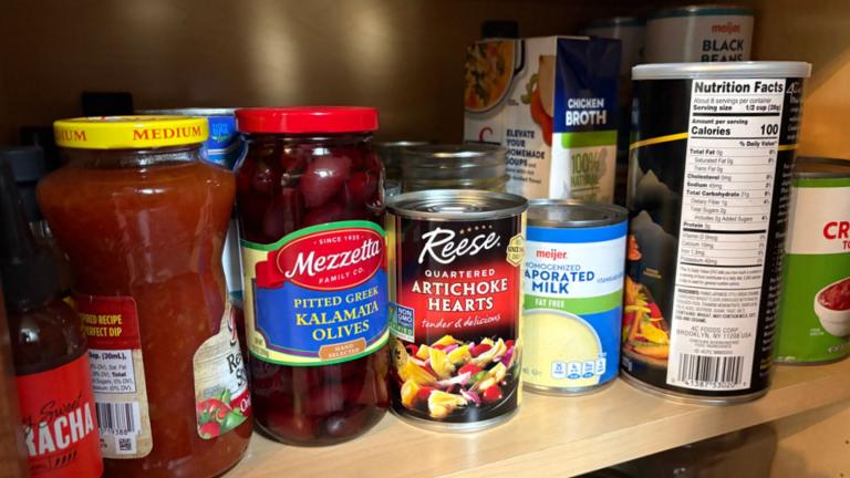 Canned goods in a pantry are pictured in a file photo. (Capitol News Illinois)