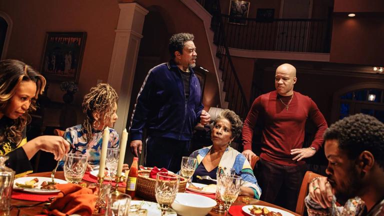 The cast of Branden Jacobs-Jenkins’ “Purpose” in the Broadway production. (Marc J. Franklin) 