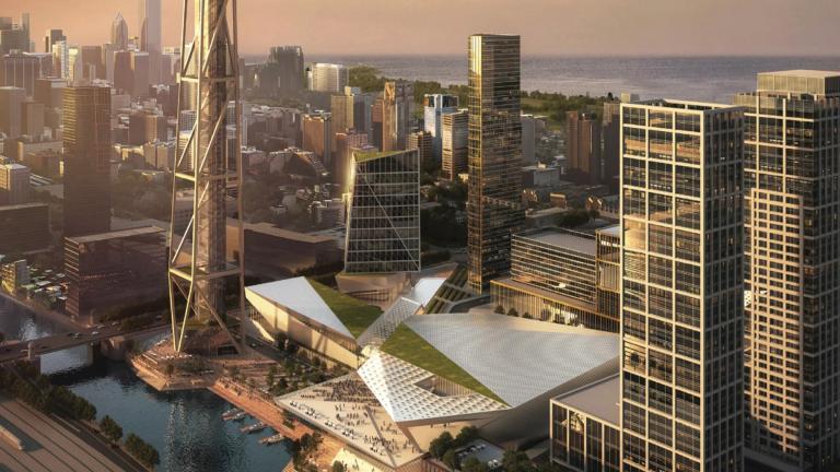 Rush Street has proposed a Rivers Casino as part of the under-construction 78 development on vacant land between the South Loop and Chinatown along the Chicago River. (Provided)