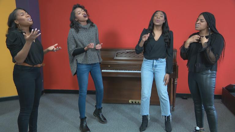 The gospel group A4L. (WTTW News)