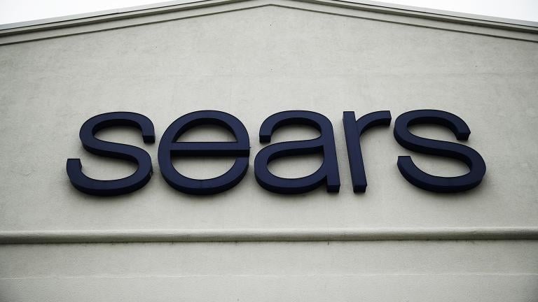 This Oct. 15, 2018 file photo shows a sign for a Sears Outlet department store is displayed in Norristown, Pa.  (AP Photo / Matt Rourke, File)