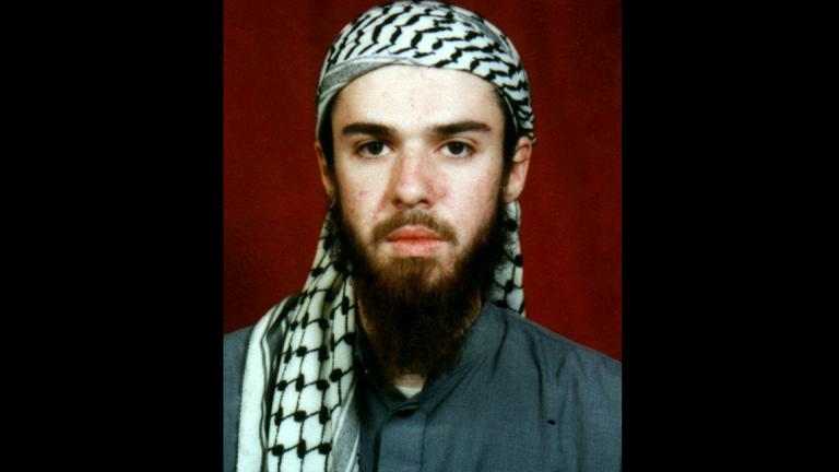 American John Walker Lindh is seen in this undated file photo obtained Tuesday, Jan. 22, 2002, from a religious school where he studied for five months in Bannu, 190 miles southwest of Islamabad, Pakistan. (AP Photo, File)