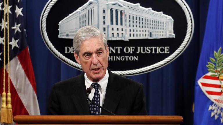 Special counsel Robert Muller speaks at the Department of Justice Wednesday, May 29, 2019, in Washington, about the Russia investigation. (AP Photo / Carolyn Kaster)