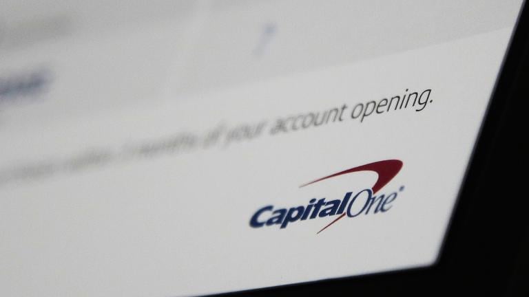 This Monday, July 22, 2019, photo shows Capital One mailing in North Andover, Massachusetts. (AP Photo / Elise Amendola)
