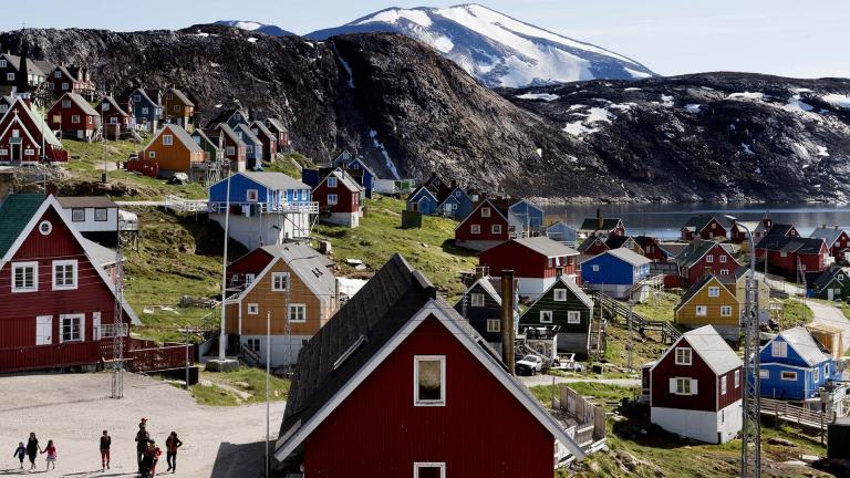 This July 11, 2015 file photo shows a general view of the town of Upernavik in western Greenland. (Linda Kastrup / Ritzau Scanpix via AP) This July 11, 2015 file photo shows a general view of the town of Upernavik in western Greenland. (Linda Kastrup / Ritzau Scanpix via AP)