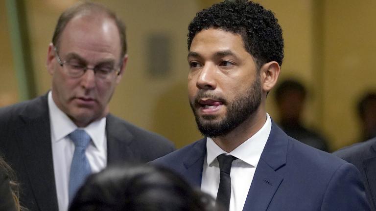 In this March 14, 2019 file photo, “Empire” actor Jussie Smollett, stands before Cook County Circuit Court Judge Steven Watkins where he pled not guilty at the Leighton Criminal Court Building, in Chicago. (E. Jason Wambsgans / Chicago Tribune via AP, Pool) In this March 14, 2019 file photo, “Empire” actor Jussie Smollett, stands before Cook County Circuit Court Judge Steven Watkins where he pled not guilty at the Leighton Criminal Court Building, in Chicago. (E. Jason Wambsgans / Chicago Tribune via AP, Pool)
