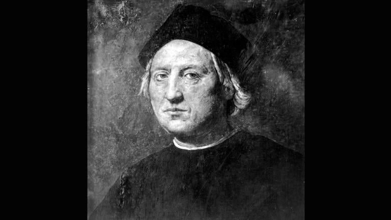 This undated portrait attributed to Rodolfo Ghirlandaia shows Italian explorer Christopher Columbus. (AP Photo)