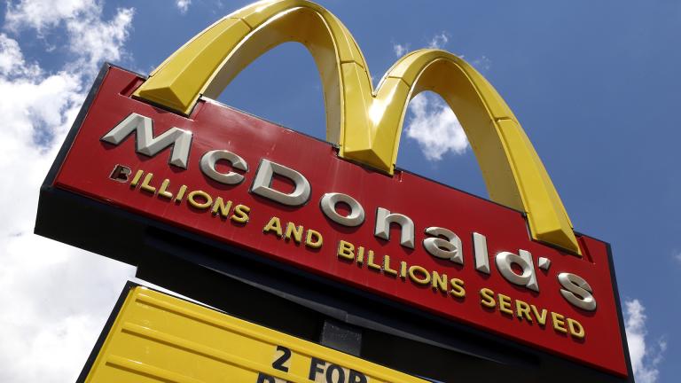 In this June 25, 2019 file photo a sign is displayed outside a McDonald's restaurant in Pittsburgh.(AP Photo / Gene J. Puskar, File) 