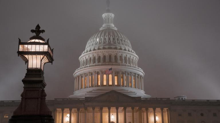 The U.S. Capitol in Washington is shrouded in mist, Friday night, Dec. 13, 2019. (AP Photo / J. Scott Applewhite) The U.S. Capitol in Washington is shrouded in mist, Friday night, Dec. 13, 2019. (AP Photo / J. Scott Applewhite)