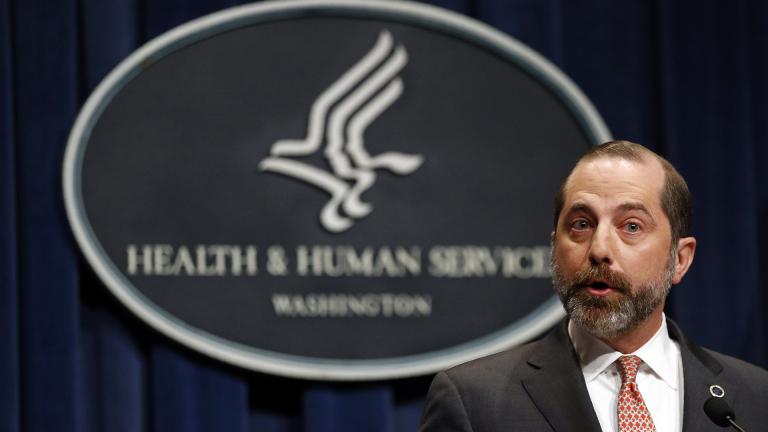 Health and Human Services Secretary Alex Azar speaks at a news conference about the federal government’s response to a virus outbreak originating in China, Tuesday, Jan. 28, 2020, in Washington. (AP Photo / Patrick Semansky) Health and Human Services Secretary Alex Azar speaks at a news conference about the federal government’s response to a virus outbreak originating in China, Tuesday, Jan. 28, 2020, in Washington. (AP Photo / Patrick Semansky)