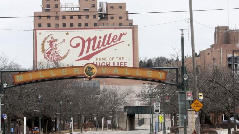 The Molson Coors facility is seen Thursday Feb. 27, 2020, in Milwaukee. An employee at the historic Molson Coors facility shot and killed five co-workers Wednesday afternoon and then turned the gun on himself. Six people, including the shooter, were killed on Wednesday, Feb. 26, 2020 at the facility. The brewery remained closed Thursday.  (AP Photo/Morry Gash)