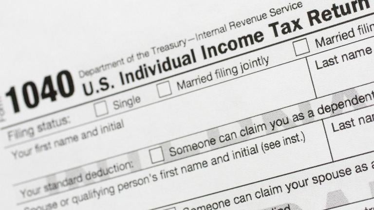 This July 24, 2018, file photo shows a portion of the 1040 U.S. Individual Income Tax Return form. The Trump administration is working on plans to delay the April 15 federal tax deadline for most individual taxpayers as well as small businesses. (AP Photo / Mark Lennihan, File) This July 24, 2018, file photo shows a portion of the 1040 U.S. Individual Income Tax Return form. The Trump administration is working on plans to delay the April 15 federal tax deadline for most individual taxpayers as well as small businesses. (AP Photo / Mark Lennihan, File)
