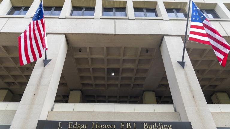 The J. Edgar Hoover FBI Building is seen June 9, 2023, in Washington. The Justice Department is ramping up its efforts to reduce violent crime in the U.S., launching a specialized gun intelligence center in Chicago and expanding task forces to curb carjackings. (AP Photo/Alex Brandon, File)