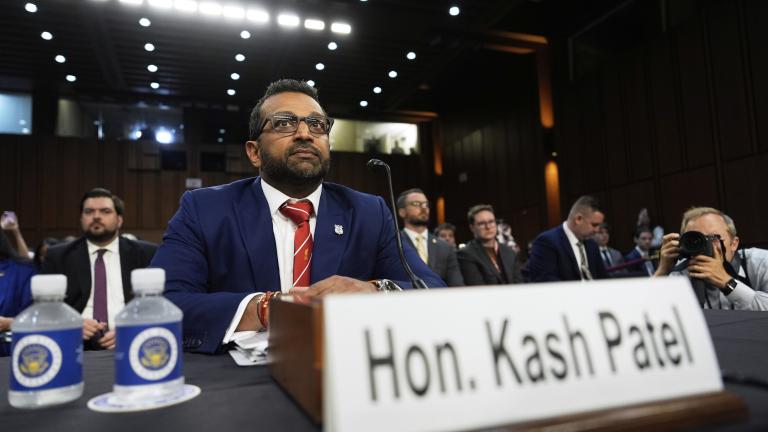 FBI Director Kash Patel appears before the Senate Judiciary Committee for his first oversight hearing, Tuesday, Sept. 16, 2025, at the Capitol in Washington. (AP Photo / Julia Demaree Nikhinson)