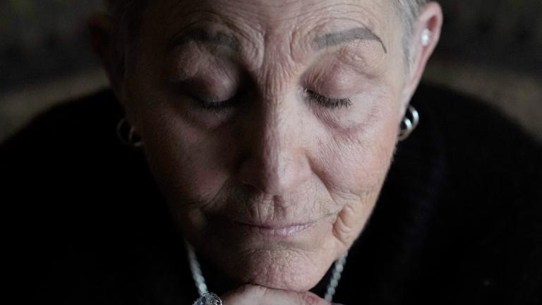 Deb Robertson sits for a portrait at her Lombard, Ill. home, Thursday, March 21, 2024. (Charles Rex Arbogast / AP Photo)