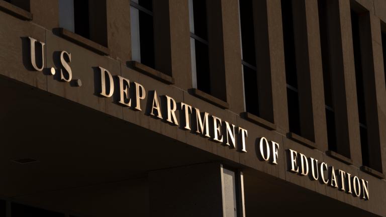 The headquarters of the U.S. Department of Education, which were ordered closed for the day for what officials described as security reasons amid large-scale layoffs, are seen Wednesday, March 12, 2025, in Washington. (Mark Schiefelbein / AP Photo)