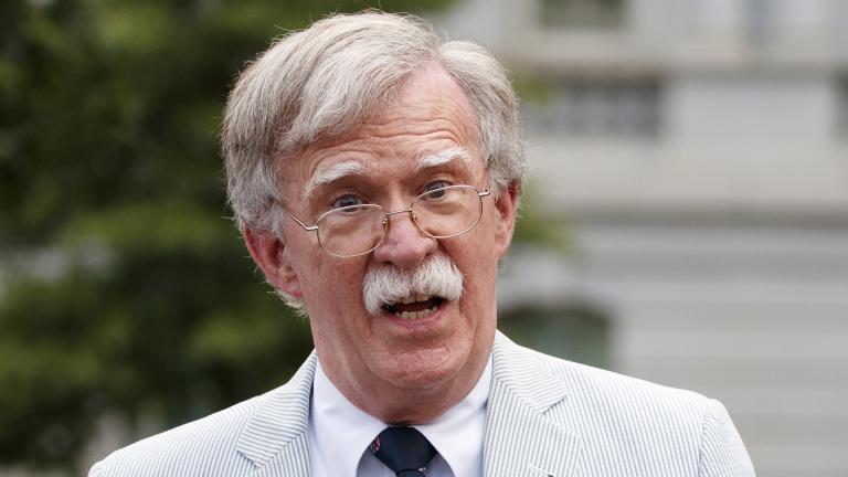 In this July 31, 2019 file photo, then-national security adviser John Bolton speaks to media at the White House in Washington. (AP Photo / Carolyn Kaster)