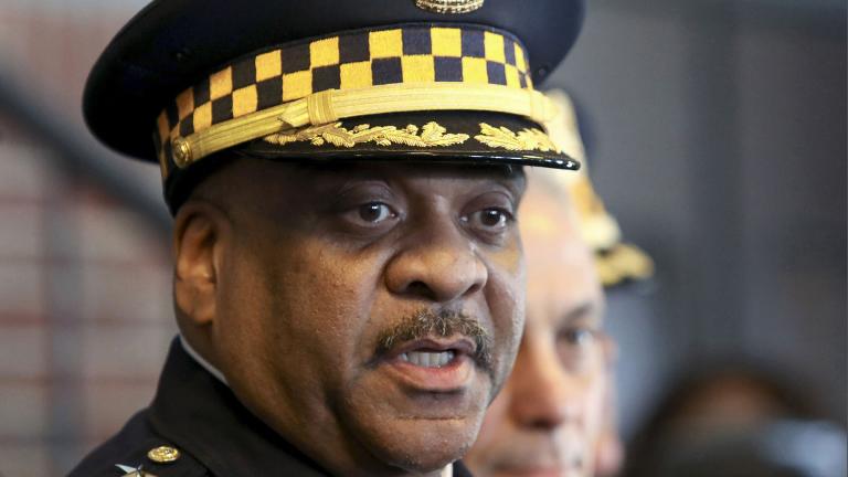 In this March 26, 2019, file photo, Chicago Police Superintendent Eddie Johnson speaks during a news conference in Chicago. (AP Photo / Teresa Crawford, File)