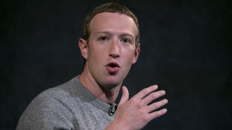 Facebook CEO Mark Zuckerberg speaks about “News Tab” at the Paley Center, Friday, Oct. 25, 2019 in New York.  (AP Photo / Mark Lennihan)