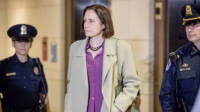 In this Nov. 4, 2019, file photo, former White House adviser on Russia, Fiona Hill arrives for a closed door meeting as part of the House impeachment inquiry into President Donald Trump on Capitol Hill in Washington. (AP Photo / Andrew Harnik, File) In this Nov. 4, 2019, file photo, former White House adviser on Russia, Fiona Hill arrives for a closed door meeting as part of the House impeachment inquiry into President Donald Trump on Capitol Hill in Washington. (AP Photo / Andrew Harnik, File)