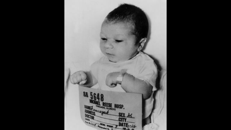 This April 26, 1964 file photo shows Paul Joseph Fronczak shortly after his birth at Michael Reese Hospital in Chicago. The baby was taken from his mother’s arms by a woman dressed as a nurse who told her he needed a medical exam and then never returned him to the nursery. (AP Photo, File)