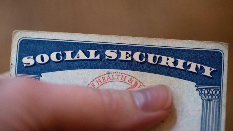 FILE - A Social Security card is displayed Oct. 12, 2021, in Tigard, Ore. (Jenny Kane / AP Photo, File)