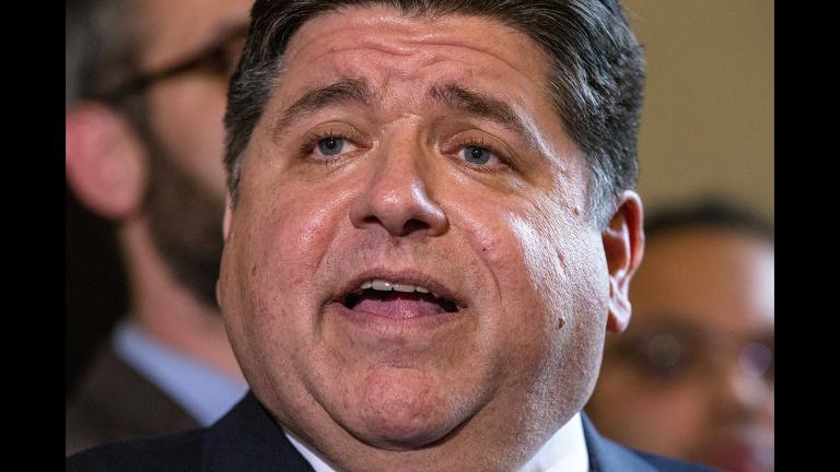 Gov. J.B. Pritzker answers questions about Senate Bill 1, a bill to raise the state’s minimum wage to $15 an hour by 2025, after it passed the Illinois Senate on Thursday, Feb. 7, 2019. (Justin L. Fowler / The State Journal-Register via AP) Gov. J.B. Pritzker answers questions about Senate Bill 1, a bill to raise the state’s minimum wage to $15 an hour by 2025, after it passed the Illinois Senate on Thursday, Feb. 7, 2019. (Justin L. Fowler / The State Journal-Register via AP)