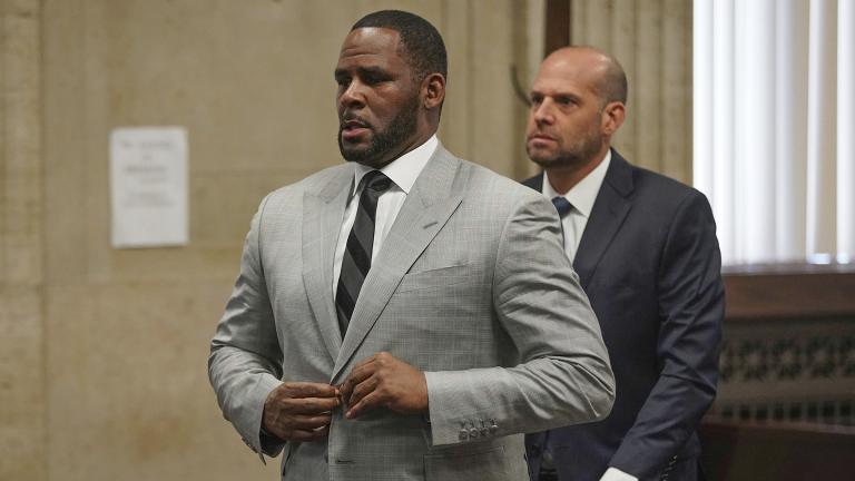 In this June 6, 2019 file photo, singer R. Kelly appears at a court hearing before Judge Lawrence Flood in Chicago. (E. Jason Wambsgans / Chicago Tribune via AP, Pool) In this June 6, 2019 file photo, singer R. Kelly appears at a court hearing before Judge Lawrence Flood in Chicago. (E. Jason Wambsgans / Chicago Tribune via AP, Pool)