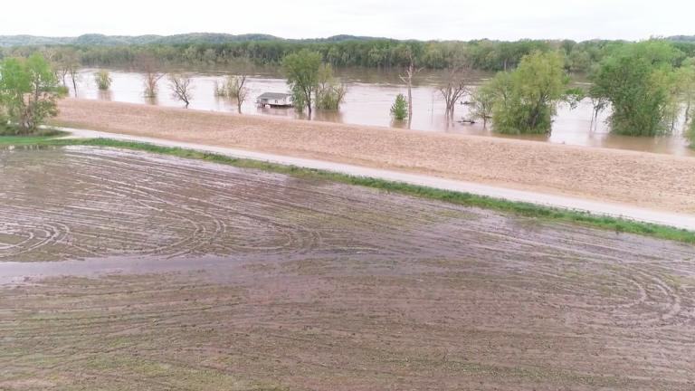 Spring flooding in Illinois (Courtesy Illinois Farm Bureau)