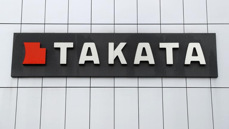 TK Holdings Inc. headquarters is seen, June 25, 2017, in Auburn Hills, Mich. (AP Photo/Paul Sancya, File)