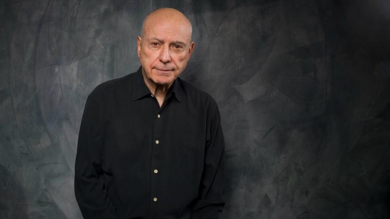 Alan Arkin poses for a portrait in the Fender Music Lodge during the 2011 Sundance Film Festival in Park City, Utah on Jan. 25, 2011. (AP Photo / Victoria Will, file)