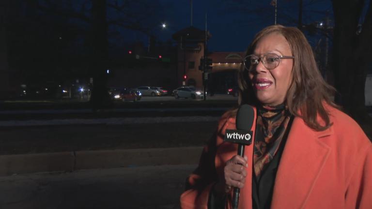 Ald. Leslie Hairston speaks with Paris Schutz on “Chicago Tonight.” (WTTW News)
