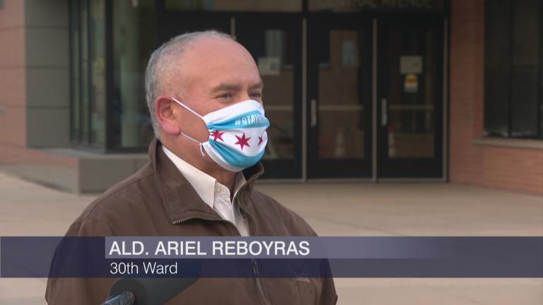 30th Ward Ald. Ariel Reboyras appears on “Chicago Tonight” on Monday, May 11, 2020. (WTTW News)