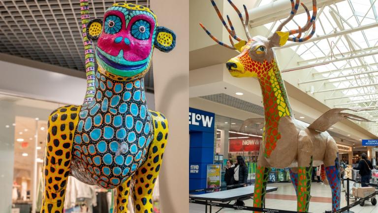 Twenty super-sized sculptures have traveled to the North Riverside Park Mall. (North Riverside Park Mall)