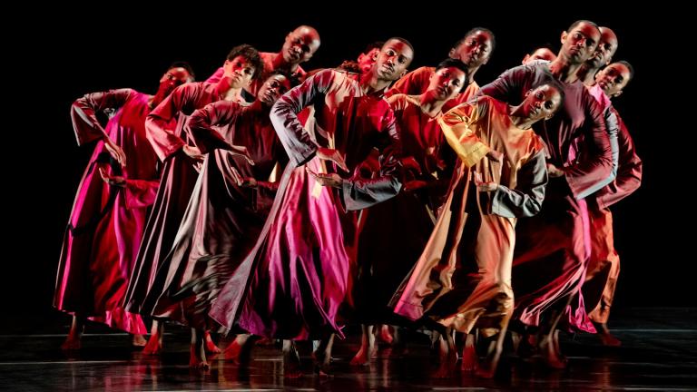 Alvin Ailey American Dance Theater performs Robert Battle’s “Mass” on March 2, 2022. (Credit: Paul Kolnik)