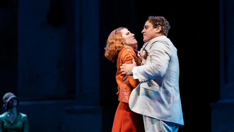 Amanda Majeski and Lucas Meachem in Lyric Opera of Chicago’s “Don Giovanni.” (Photo by Kyle Flubacker)