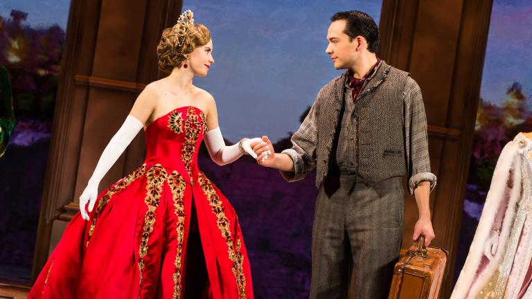 Lila Coogan and Stephen Brower in “Anastasia.” (Photo by Evan Zimmerman, MurphyMade)