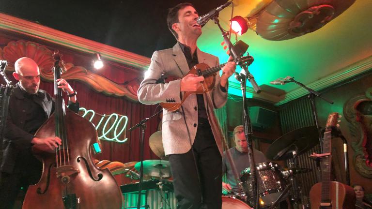 Andrew Bird performs at the Green Mill in Chicago on May 29, 2024. (Marc Vitali / WTTW News)