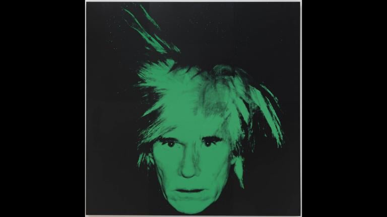 Andy Warhol. “Self-Portrait,” 1986. Solomon R. Guggenheim Museum, New York; gift, Anne and Anthony d’Offay in honor of Thomas Krens. © 2019 The Andy Warhol Foundation for the Visual Arts, Inc. / Artists Rights Society (ARS), New York.