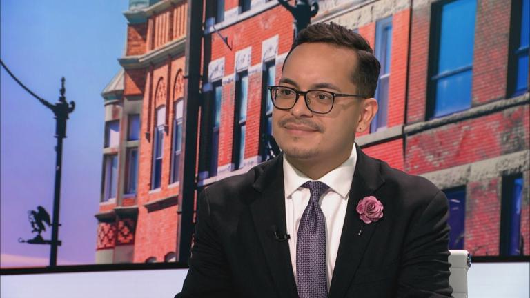 Ald. Anthony Quezada (35th Ward) appears on "Chicago Tonight: Latino Voices" on April 10, 2025. (WTTW News)